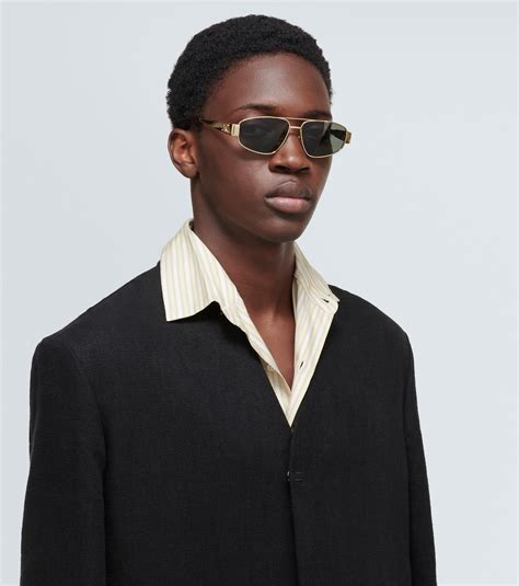 mirror celine aviator sunglasses|Celine triomphe pilot sunglasses.